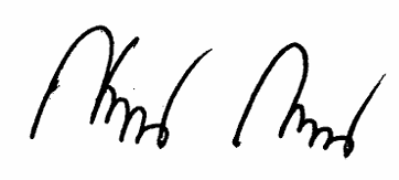 ลายเซ็นประธานเจ้าหน้าที่ฝ่ายปฏิบัติการ