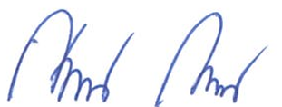 ลายเซ็นประธานเจ้าหน้าที่ปฏิบัติการ